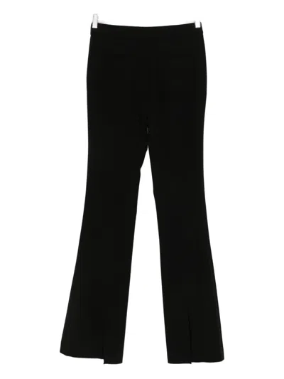 Blugirl Black Pants With Small Slit At The Hem In Black