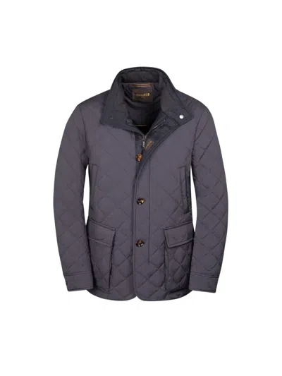 Moorer Kesten-skt Quilted Jacket In Blue