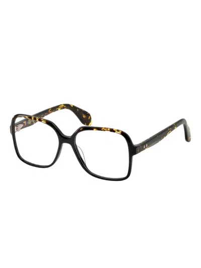 Gigi Studios Dalia Tortoiseshell Glasses In Black