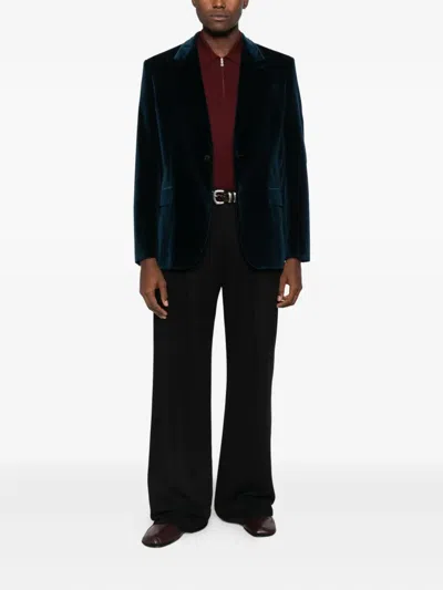 Etro Single-breasted Blazer In Blue