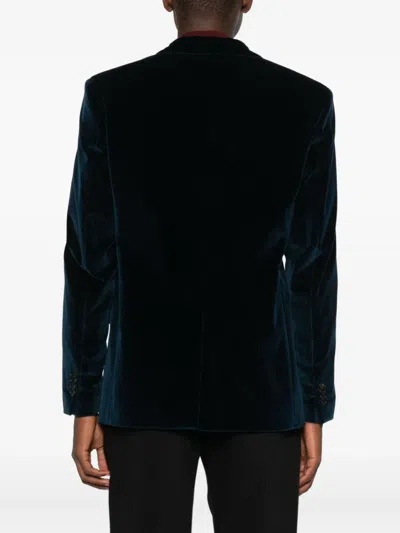 Etro Single-breasted Blazer In Blue