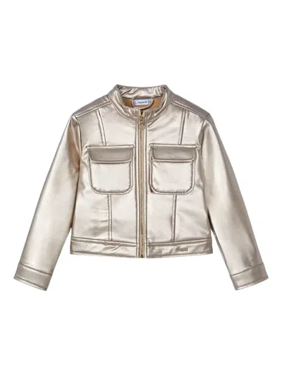Mayoral Zip-pocket Jacket In Neutral
