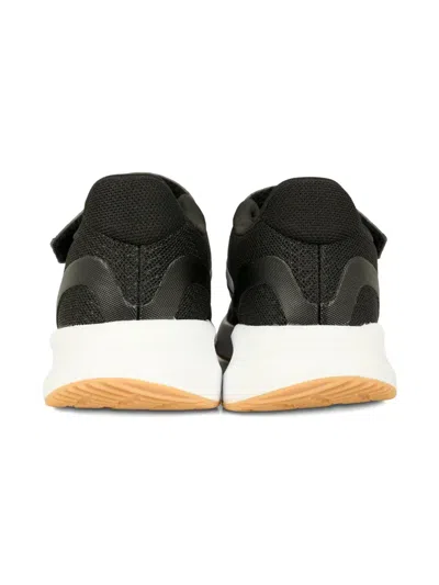 Adidas Originals Three-stripe Touch-strap Sneakers In Black