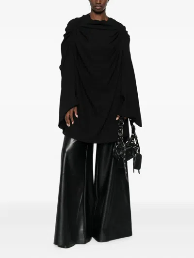 Rick Owens Draped Dress In Black