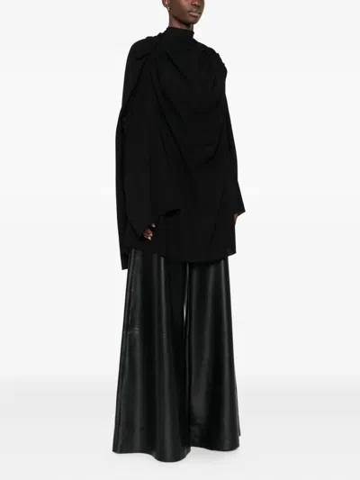Rick Owens Draped Dress In Black