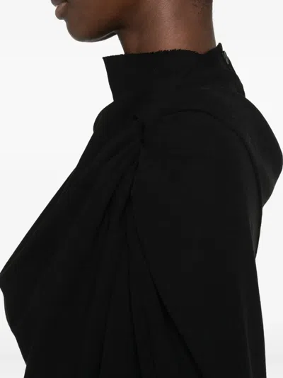 Rick Owens Draped Dress In Black