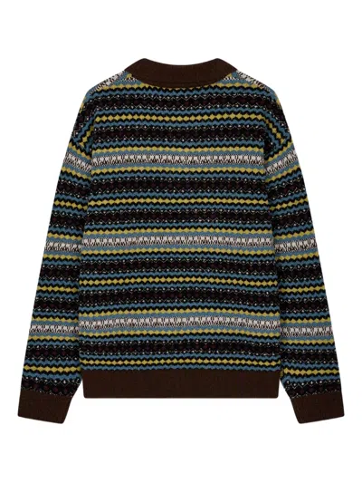 Studio Tomboy Button-fastening Sweater In Brown