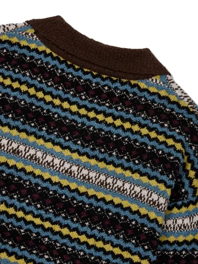 Studio Tomboy Button-fastening Sweater In Brown