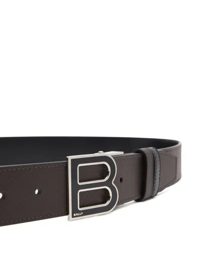Bally B-logo Reversible Belt In Black