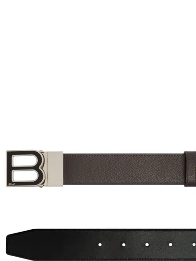 Bally B-logo Reversible Belt In Black