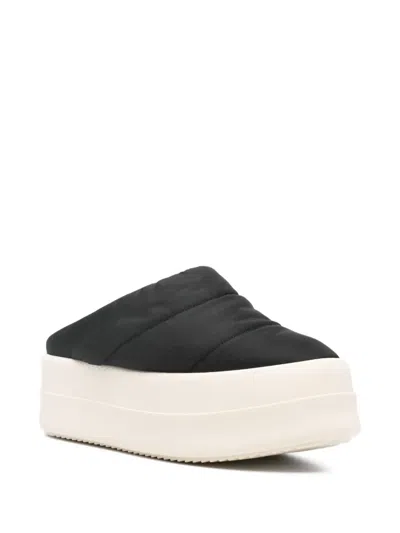Rick Owens Drkshdw Black Concordians Mega Bumper Slip On Lunar Sneakers In Black
