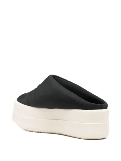Rick Owens Drkshdw Black Concordians Mega Bumper Slip On Lunar Sneakers In Black
