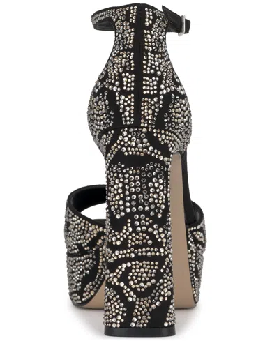 Jessica Simpson Telxia 2 Ankle Strap Platform Sandal In Black