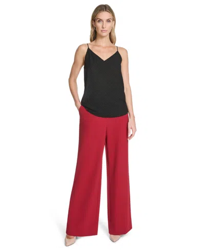 Calvin Klein Women's Metallic Dot Cami Top In Black