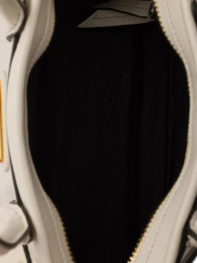 Prada Bonnie Mini-handtasche Aus Leder In Neutral