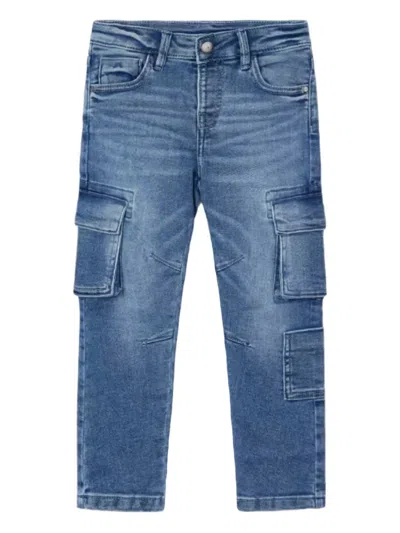 Mayoral Cargo-pocket Jeans In Blue