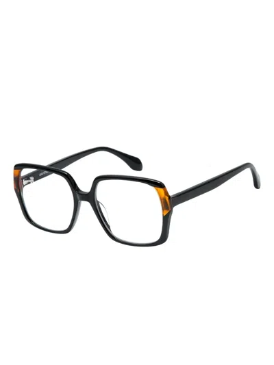 Gigi Studios Ria Geometric-frame Glasses In Brown