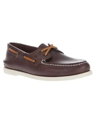 Sperry Top-sider Authentic Original Leather Mens Boat Shoes Colour: Brown, Size: 9.5