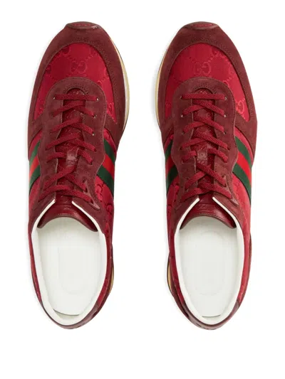 Gucci Re-motion Original Gg Fabric Sneakers In Red