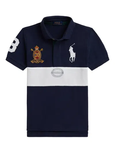 Polo Ralph Lauren Ralph Lauren Big Pony 20th Anniversary Crest Polo In Blue