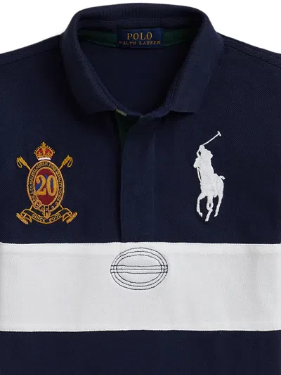 Polo Ralph Lauren Ralph Lauren Big Pony 20th Anniversary Crest Polo In Blue
