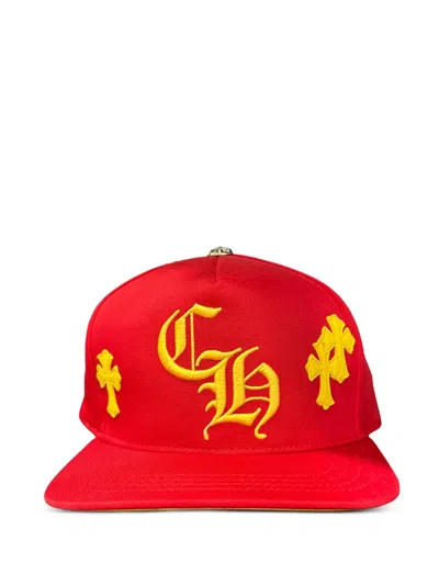 Chrome Hearts Cross-patch Cap In Red