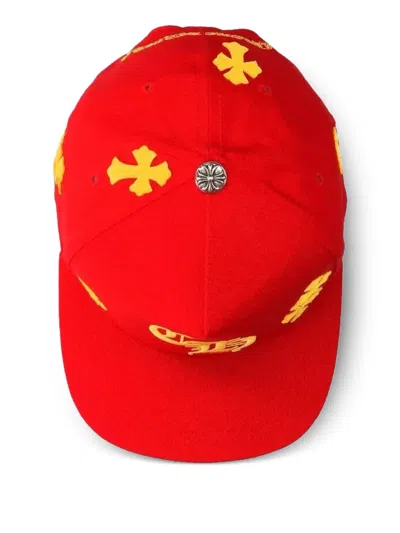 Chrome Hearts Cross-patch Cap In Red