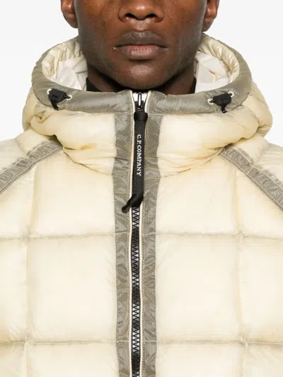 C.p. Company Dd-shell Hooded Down Medium Jacket In Neutral