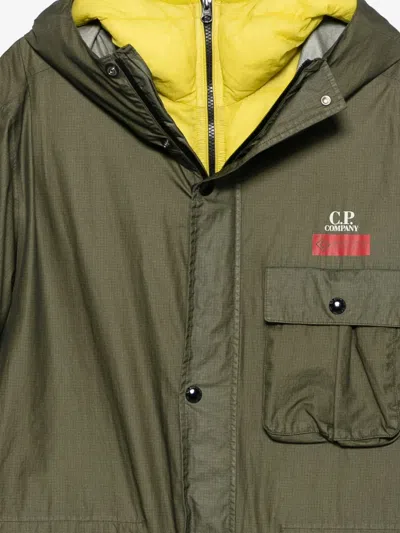 C.p. Company Long-sleeved Casual Jacket In Green