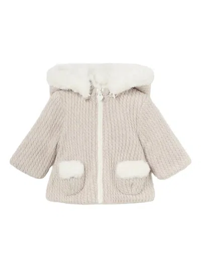 Mayoral Hooded Reversible Jacket In Neutral