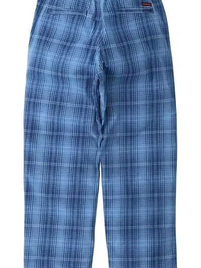 Gramicci Checked Pants In Blue