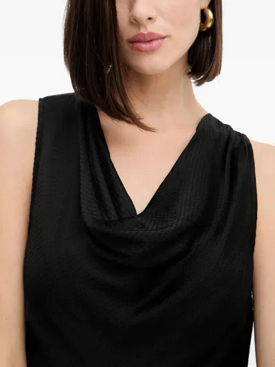 Twinset Cowl-neck Top In Black