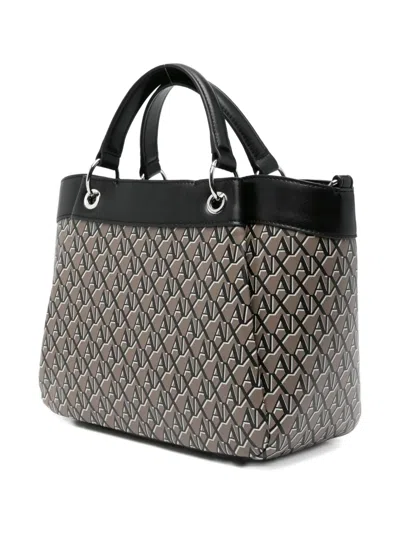 Armani Exchange Xw000393af17145m6029 Marrone Pelle In Black