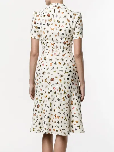 Alexander Mcqueen Obsession Print Shirt Dress In Multi