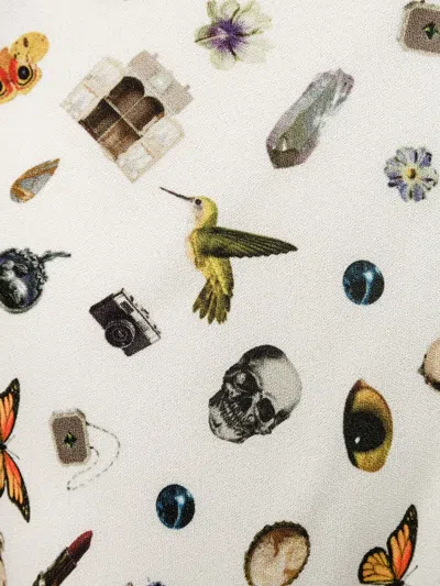 Alexander Mcqueen Obsession Print Shirt Dress In Multi