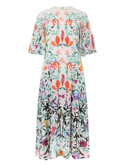 Valentino Floral-print Dress In Multi