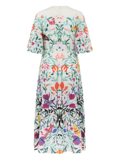 Valentino Floral-print Dress In Multi