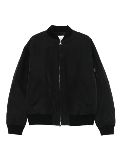 Nn07 Atlas 8264 Shell Bomber Jacket In Black