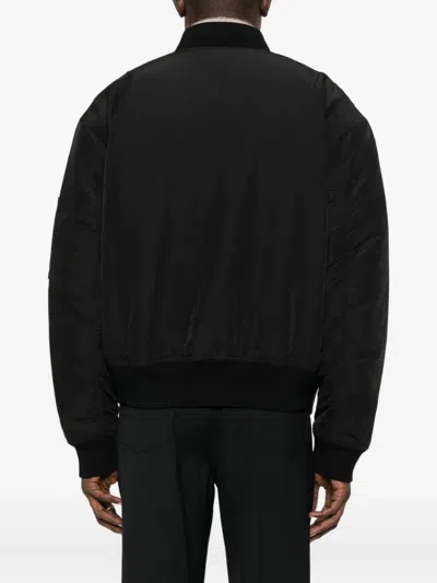 Nn07 Atlas 8264 Shell Bomber Jacket In Black