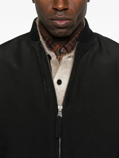 Nn07 Atlas 8264 Shell Bomber Jacket In Black