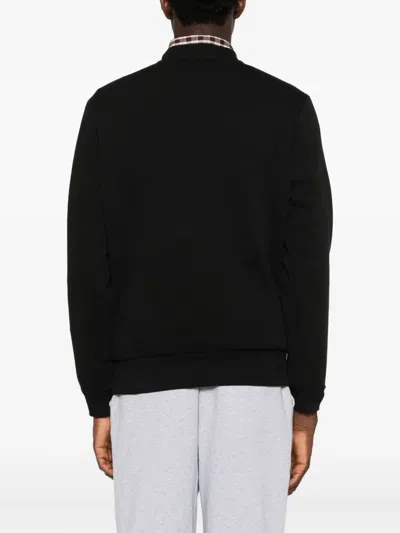 Lacoste Pullover In Cotone Nero In Black