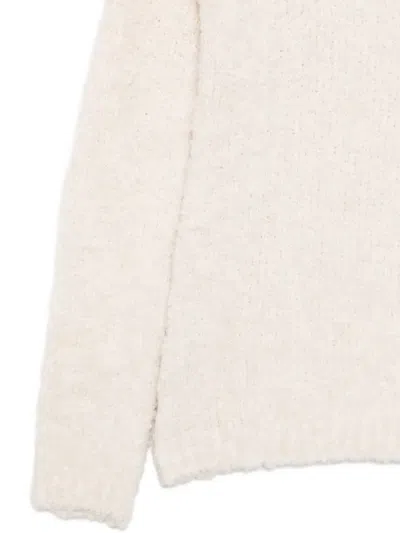 Dixie Long-sleeve Crew-neck Sweater In White