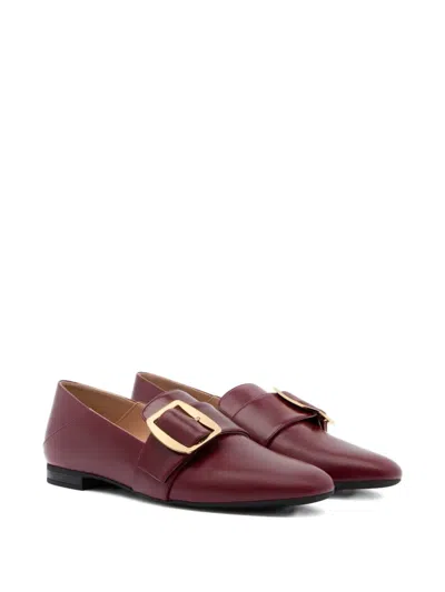 Bally Leather Loafers In Red