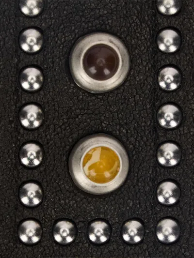 Roberto Cavalli Belt With Stones And Studs In Black