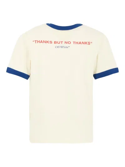 Off-white Ringer Short-sleeve T-shirt In Neutral