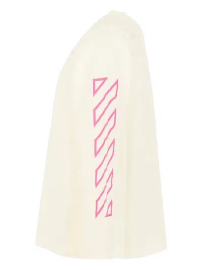 Off-white Long-sleeve Sweatshirt In White