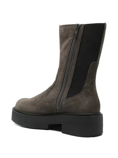 松紧拼接厚底靴