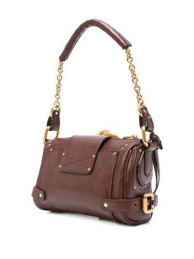 Chloé Crafty Brown Small Paddington Chain Bag In Brown