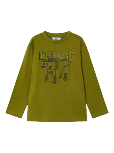 Mayoral Graphic Boy T-shirt In Green