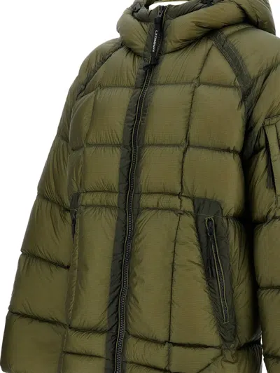 C.p. Company D. D. Shell Capers Hooded Down Jacket In Green